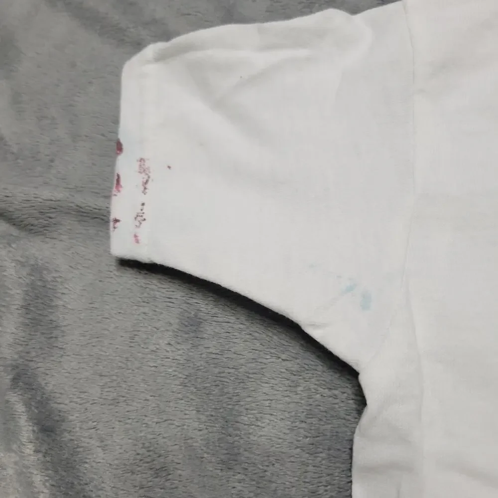 Its My Birthday Shirt Girls 2t Stitch Tee Shirt White Pink Paint Comfort Stretch - Picture 2 of 12